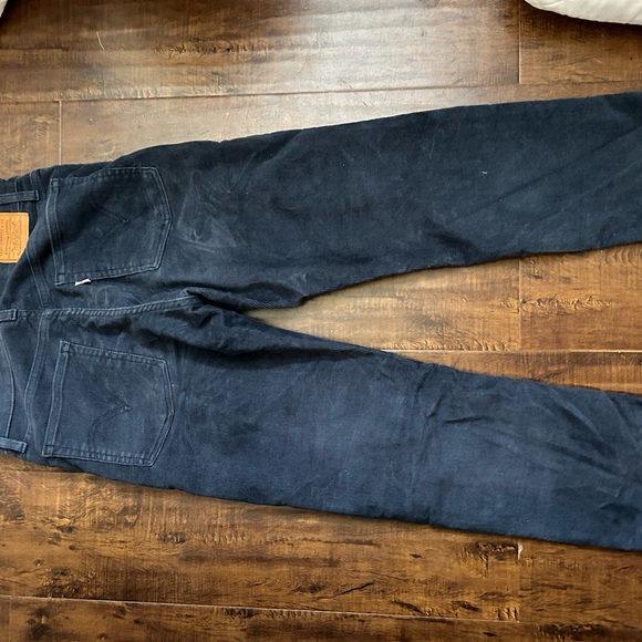 Levi’s wedgie straight corduroy jeans navy blue size 27 - Picture 2 of 4